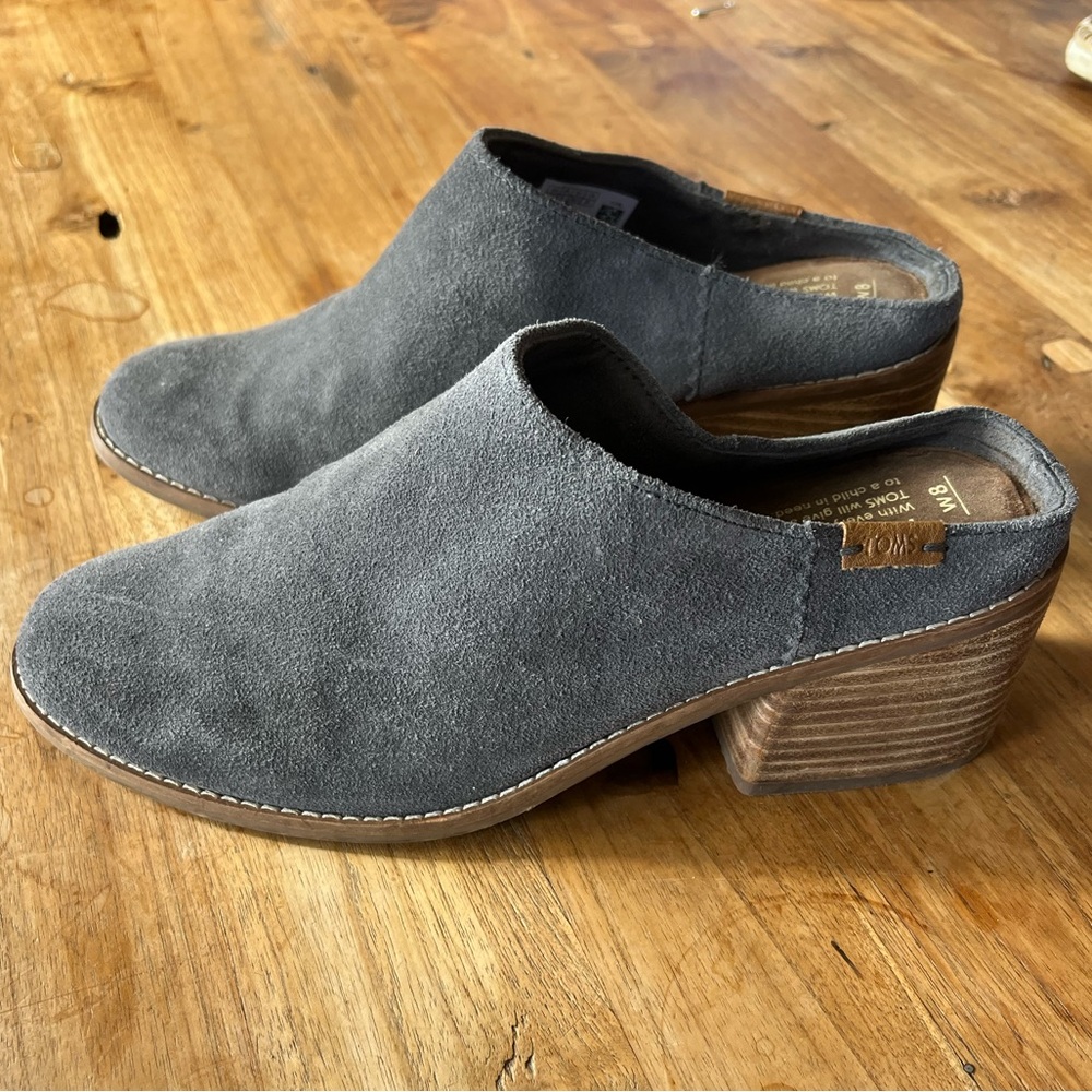 Women’s Tom’s Leila Suede Slip On Mules 8